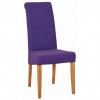 Divine Furniture True Oak Furniture Purple Fabric Chair (Pair)