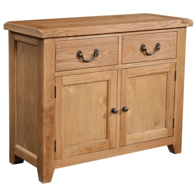 Summertown Rustic Oak Furniture 2 Door 2 Drawer Sideboard