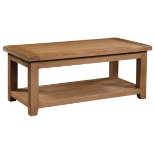 Somerset Rustic Oak Furniture Large Coffee Table 