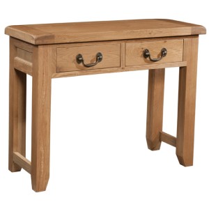 Summertown Rustic Oak Furniture 2 Drawer Console Table Summertown Rustic Oak Furniture 2 Drawer Console Table