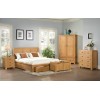 Ayr Oak Furniture 4ft6 Bed with 2 Storage Drawers