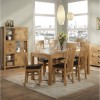 Ayr Oak Furniture End Extension Dining Room Table 140cm to 180cm