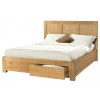 Ayr Oak Furniture 5ft King Size Bed with 2 Storage Drawers