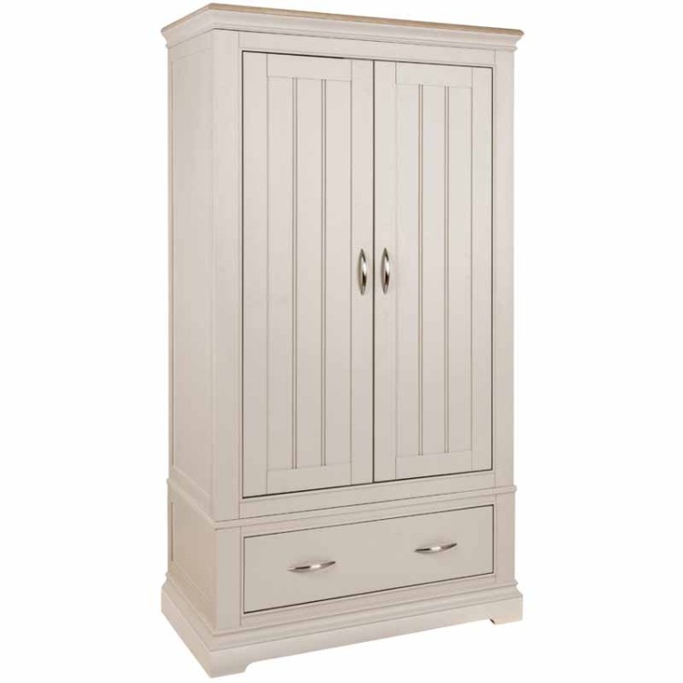 Divine Causeway Painted Furniture Double Wardrobe with Drawer