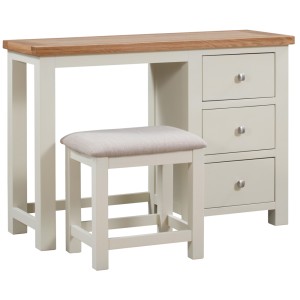 Dortmund Ivory Painted Furniture Dressing Table and Stool Set Dortmund Ivory Painted Furniture Dressing Table and Stool Set
