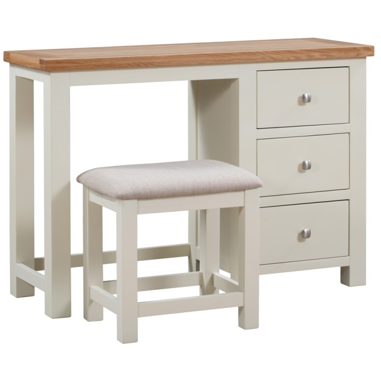 Dortmund Ivory Painted Furniture Dressing Table and Stool Set