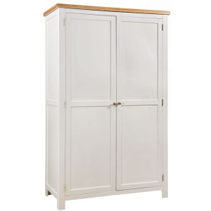 Divine Furniture Dortmund Ivory Painted Furniture Full Hanging Double Wardrobe Divine Furniture Dortmund Ivory Painted Furniture Full Hanging Double Wardrobe