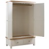 Dortmund Ivory Painted Furniture Gents Double Wardrobe