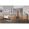 Devonshire Dorset Oak Furniture Compact 3 Drawer Bedside DOR009