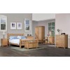 Dorset Oak Furniture Gents Double Wardrobe Storage DOR032