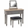 Divine Stone Grey Painted Furniture Dressing Table Stool