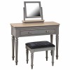 Divine Stone Grey Painted Furniture Dressing Table Mirror