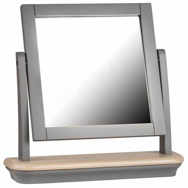Divine Stone Grey Painted Furniture Dressing Table Mirror