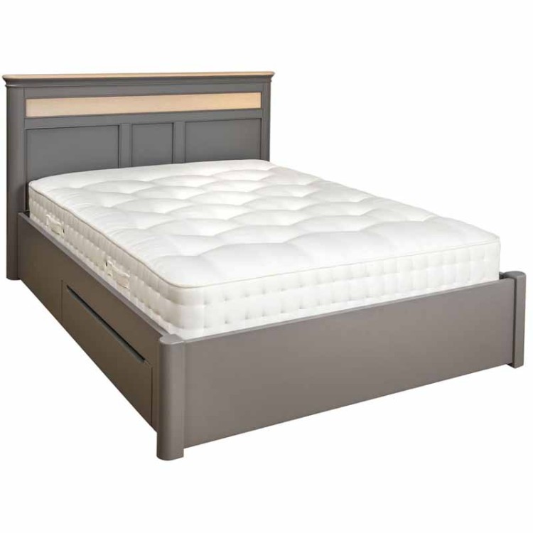 Stone Grey Painted Furniture King Size 5ft Bed