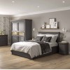 Stone Grey Painted Furniture 4ft6 Double Bed