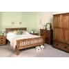 Devonshire Rustic Oak Furniture Gents Double Wardrobe with Drawer RW30