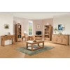 Summertown Rustic Oak Furniture 2 Drawer Console Table