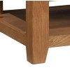 Summertown Rustic Oak Furniture 2 Drawer Coffee Table