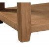 Summertown Rustic Oak Furniture Coffee Table with Low Shelf