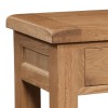 Summertown Rustic Oak Furniture 2 Drawer Console Table