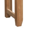 Summertown Rustic Oak Furniture 2 Drawer Console Table