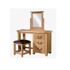 Summertown Rustic Oak Bedroom Furniture Vanity Dressing Table Mirror