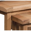 Summertown Rustic Oak Furniture Nest of 3 Tables