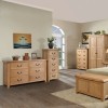 Summertown Rustic Oak Furniture 5 Drawer Wellington Chest