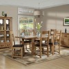 Summertown Rustic Oak Furniture Medium Extending Dining Table