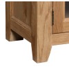 Summertown Rustic Oak Furniture 1 Door Small TV Unit