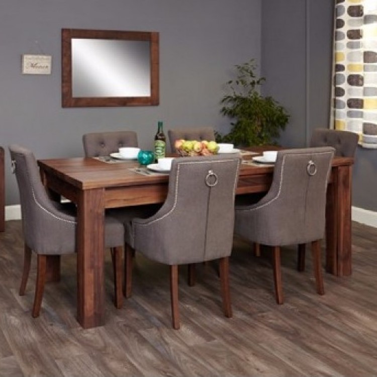 Dark Wood Dining Tables Oak Furniture, Dark Wood Dining Table With Bench