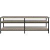 Elmwood Wooden Furniture Distressed Grey Oak TV Stand (60"),