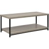 Elmwood Wooden Furniture Distressed Grey Oak Coffee Table