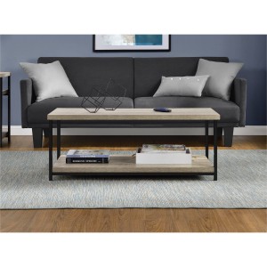 Elmwood Wooden Furniture Distressed Grey Oak Coffee Table