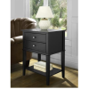 Franklin Wooden Furniture Black Accent Table with 2 Drawers 5062596COMUK