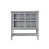 Franklin Wooden Furniture Grey 2 Door Storage Cabinet 7915815COMUK