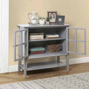 Franklin Wooden Furniture Grey 2 Door Storage Cabinet Franklin Wooden Furniture Grey 2 Door Storage Cabinet 7915815COMUK