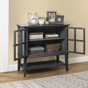 Franklin Wooden Furniture Black 2 Door Storage Cabinet Franklin Wooden Furniture Black 2 Door Storage Cabinet 7915872COMUK