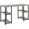 Elmwood Wooden Furniture Distressed Grey Oak Double Pedestal Desk