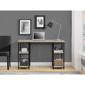 Elmwood Wooden Furniture Distressed Grey Oak Double Pedestal Desk Elmwood Wooden Furniture Distressed Grey Oak Double Pedestal Desk