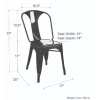 Finn Metal Furniture Black Dining Chair (Pair)