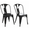 Finn Metal Furniture Black Dining Chair (Pair)