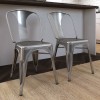 Finn Metal Furniture Grey Dining Chair (Pair)