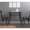 Fusion Metal Furniture Black Square Dining Table 2138059UK