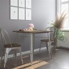 Fusion Metal Furniture Antique Gun Metal Square Dining Table 2138459UK