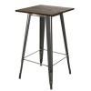 Fusion Metal Furniture Antique Gun Metal Square Bar Table 2286459UK