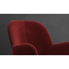 Fitz Upholstered Furniture Burgundy Velvet Accent Chair