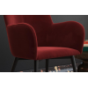Fitz Upholstered Furniture Burgundy Velvet Accent Chair