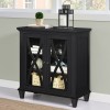 Ellington Black Painted Furniture Double Door Accent Cabinet 5042196COMUK