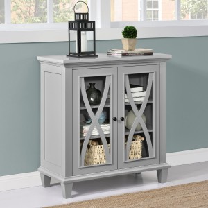 Ellington Grey Painted Furniture Double Door Accent Cabinet Ellington Grey Painted Furniture Double Door Accent Cabinet 5042296COMUK